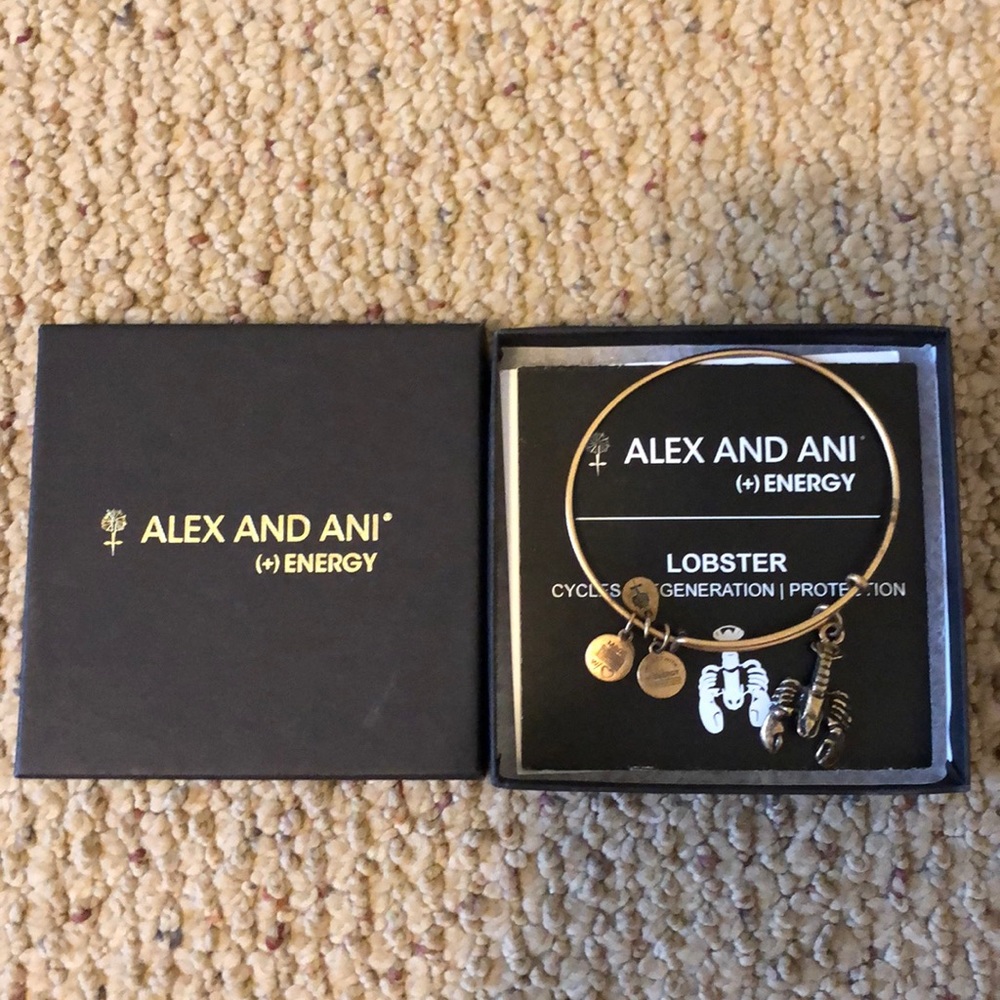 Alex and ani gold lobster bracelet